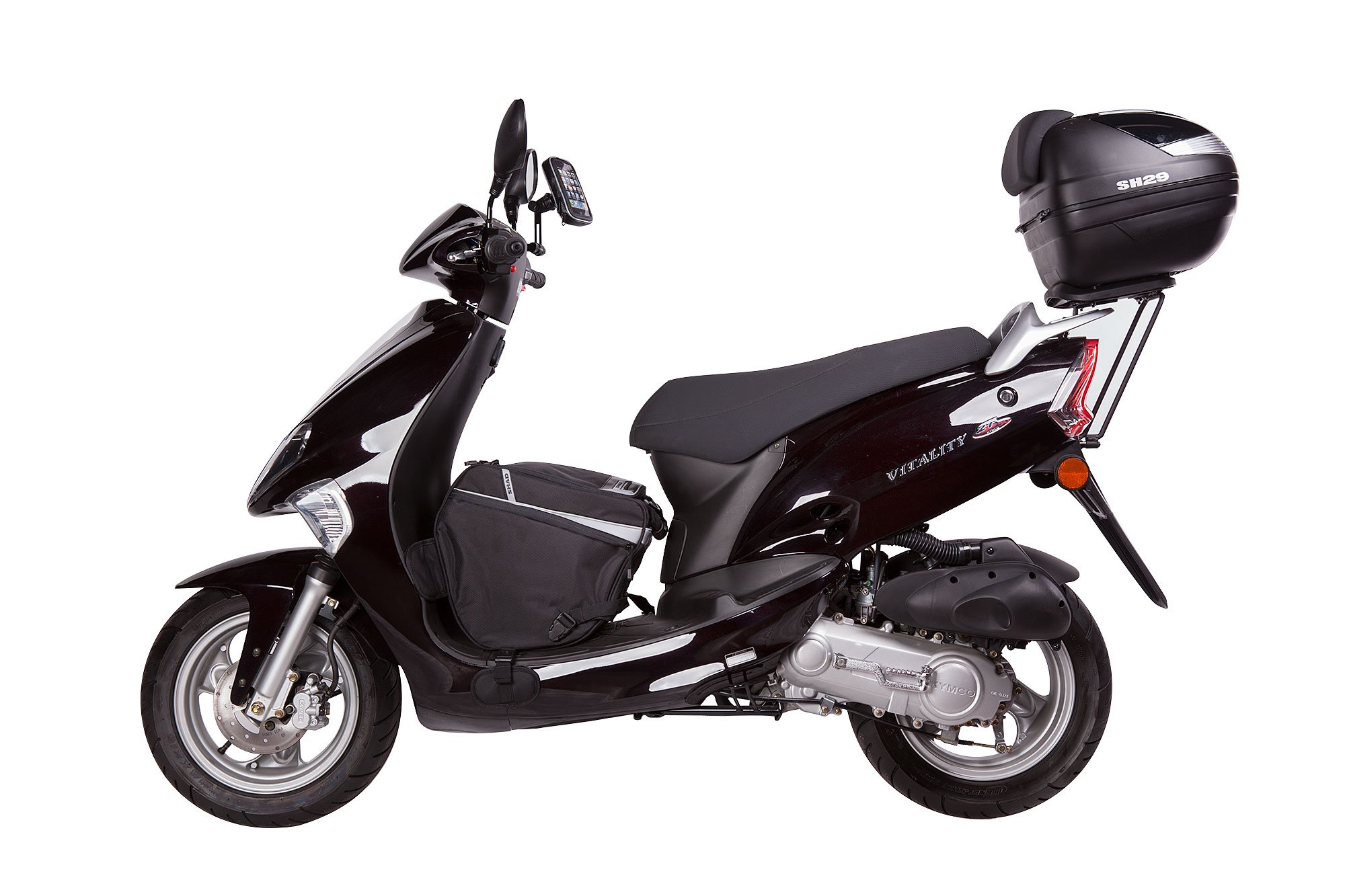 Shad K0VT53ST Soporte De Baúl Para Kymco Vitality 50: Fijación Top Master Para Maleta Trasera (Negro)