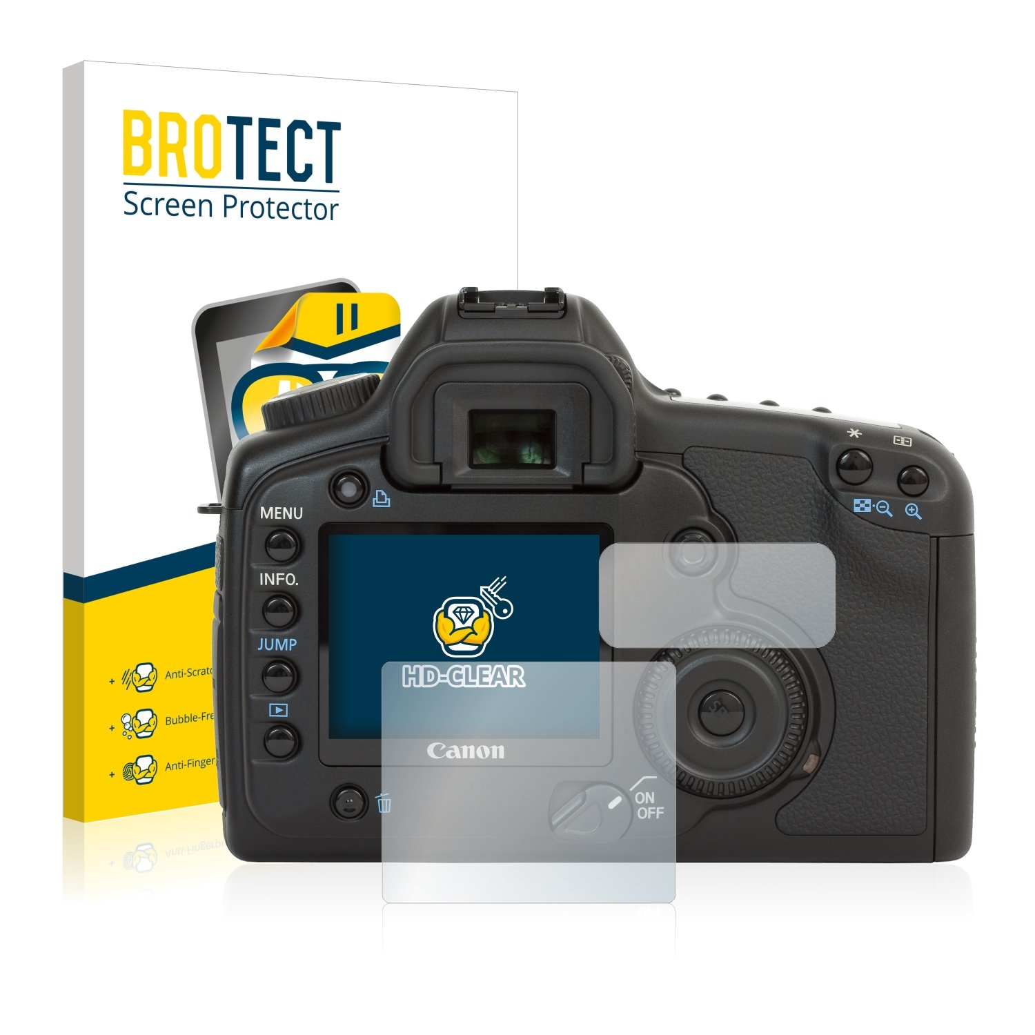 BROTECT Display Schutzfolie Für Canon EOS 1000D – 2 Stück, Ultraklar, Kratzfest, Made In Germany