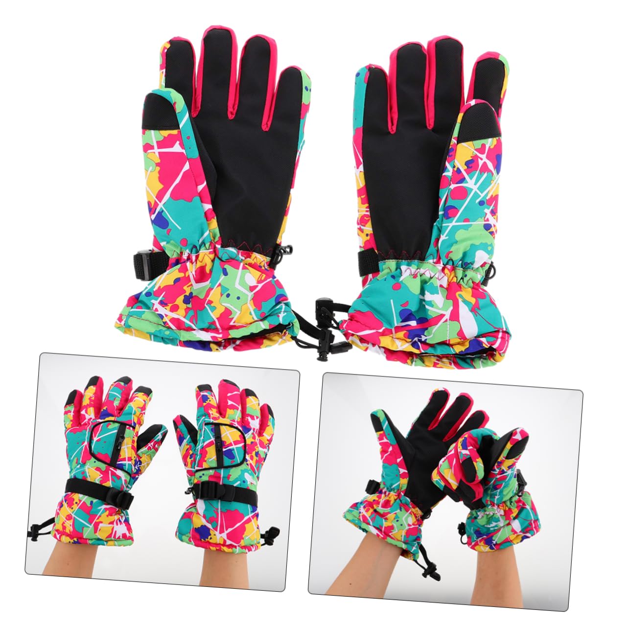 COLLBATH Skiing Gloves Women Warm Comfort Durable Snowboard Outdoor Winter Gloves Unisex