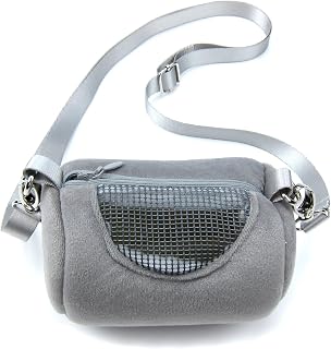 Alfie Pet - Sutton Travel Carrier Vacation House for Small Animals Like Dwarf Hamster and Mouse - Color: Grey