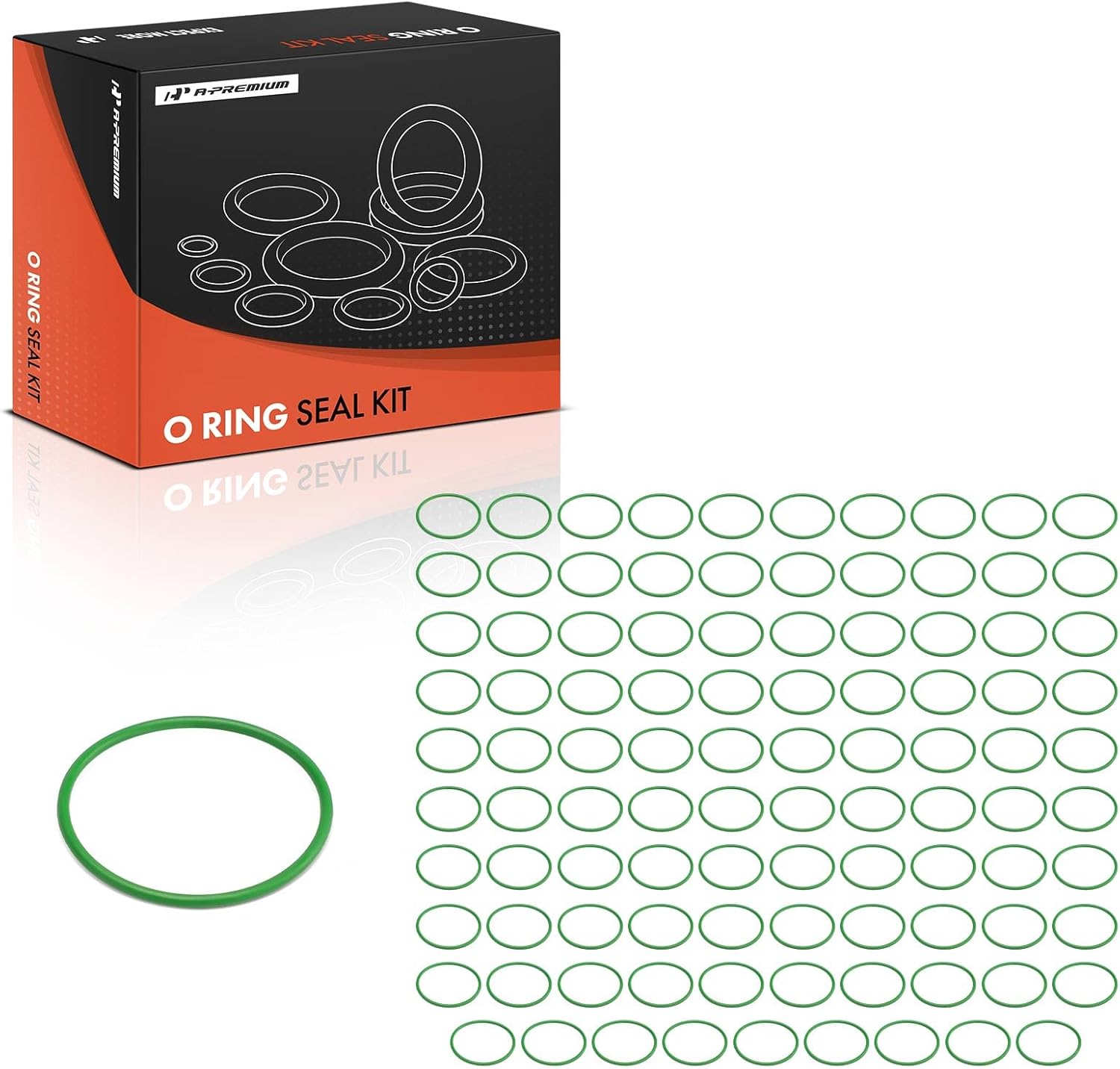 A-Premium Universal AC System Repair Kit, Exact ID (32.99±0.30mm) Exact CS (1.78±0.08mm), HNBR, 100Pcs