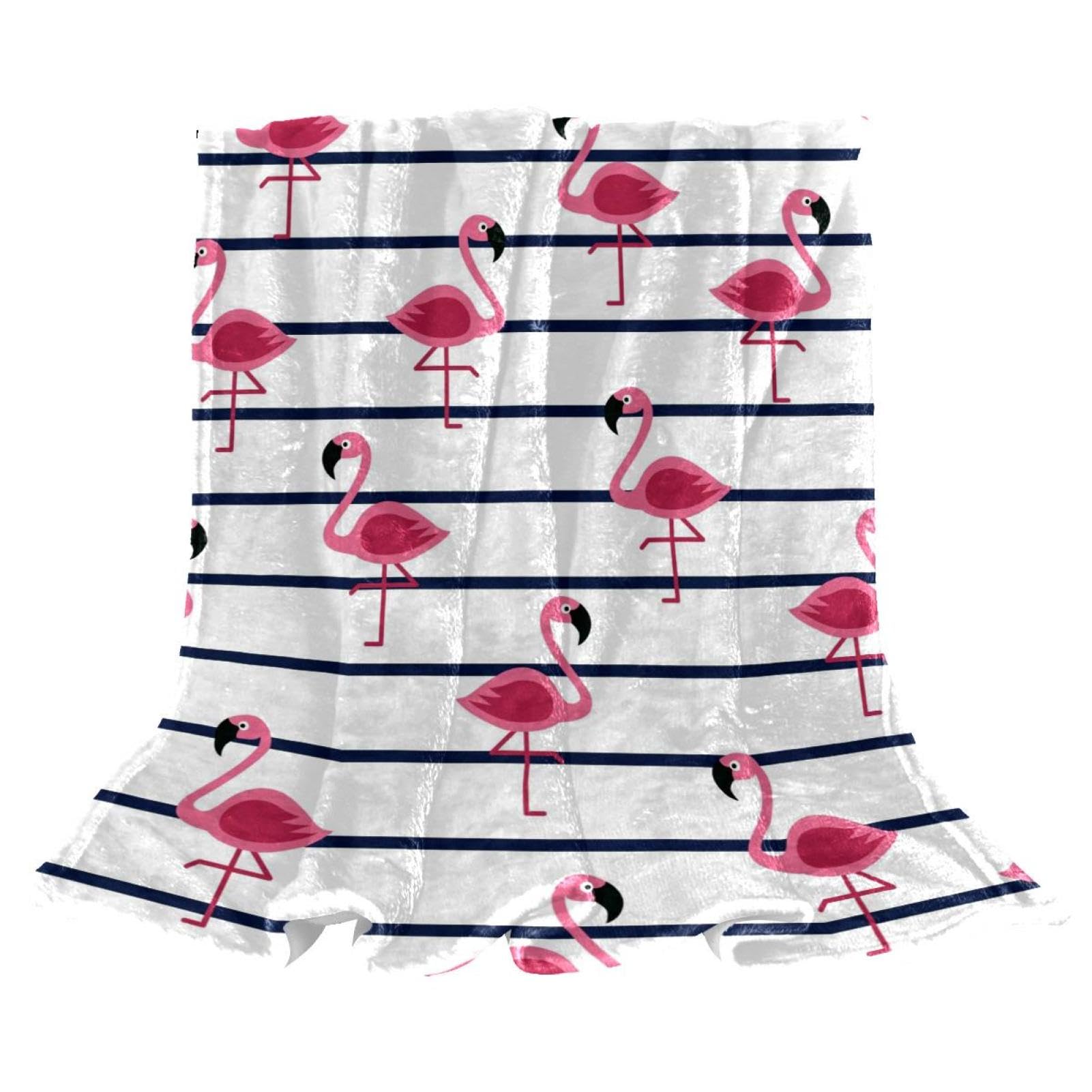 Couverture polaire flamants tropicaux cadeau idéal plaid doux pour fauteuil
