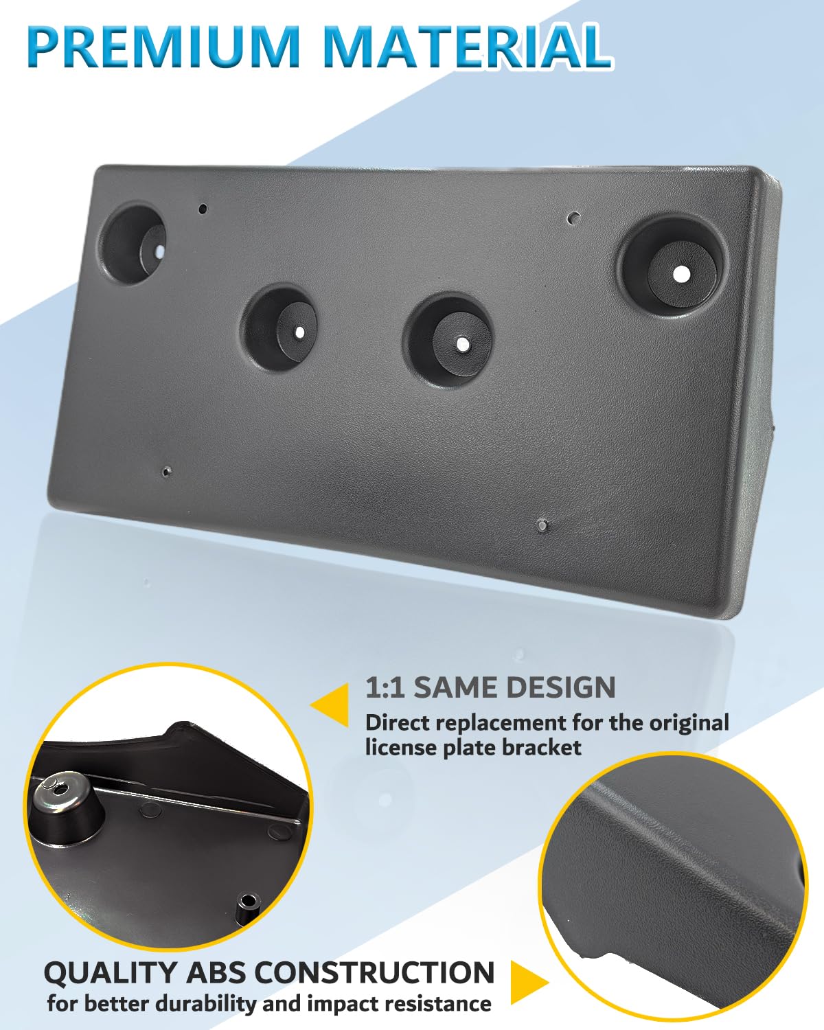 Front License Plate Bracket Fits 2022-2024 Chevrolet Equinox
