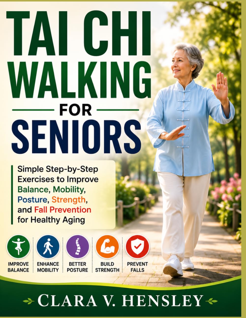 Tai Chi Walking for Seniors: Simple Step-by-Step Exercises to Improve Balance, Mobility, Posture, Strength, and Fall Prevention for Healthy Aging