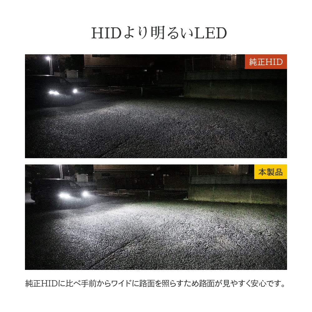 Amazon | HID屋 D2S LED ヘッドライト 爆光 6500k ホワイト 車検対応 