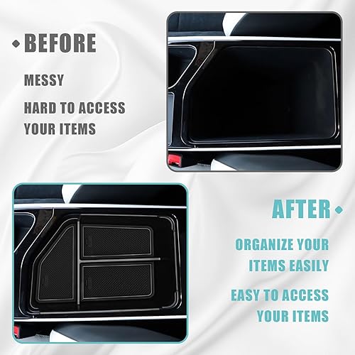 Miniatura 6 de BestEvMod Organizador de consola central compatible con Kia EV6 2025 2022-2024, bandeja de accesorios, accesorios interiores, caja de almacenamiento