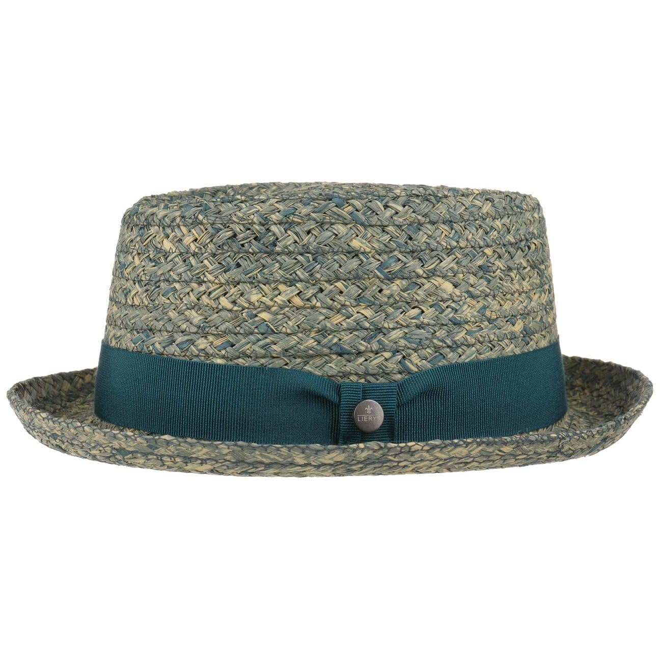 LIERYS Burney Porkpie Strohhut Ripsband Made in Italy Herren
