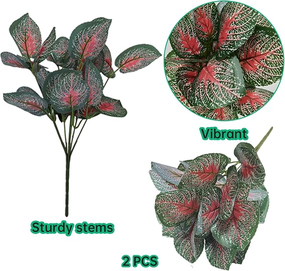 Reptilefa 6 PCS Reptile Hanging Plants, Green