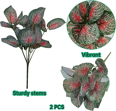 Reptilefa 6 PCS Reptile Hanging Plants, Green