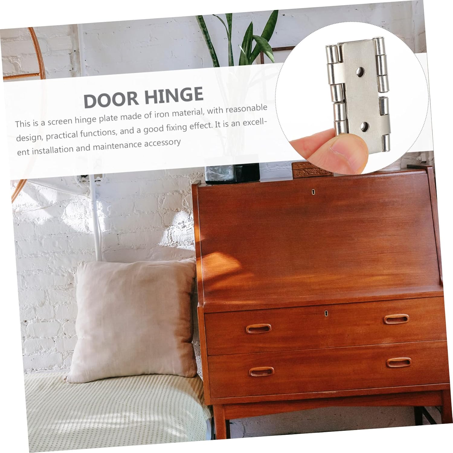 DOITOOL 10pcs Screen Gate Hinges Double Acting Hinges Folding Furniture Hinges for Home