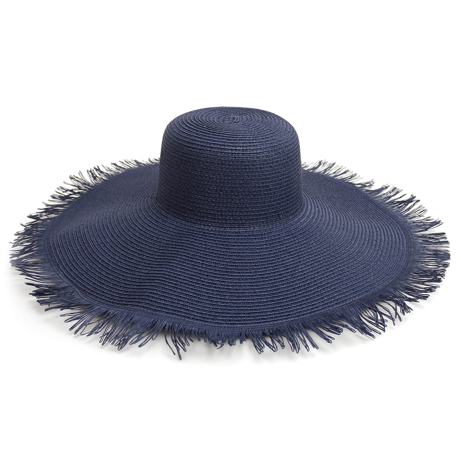 GenericVerano Unisex Sombrero de ala Grande Sombrero de Paja Tejido Adolescente y Mujer Gorra Manual Paja Verano Playa Vacaciones Viaje Sombrero