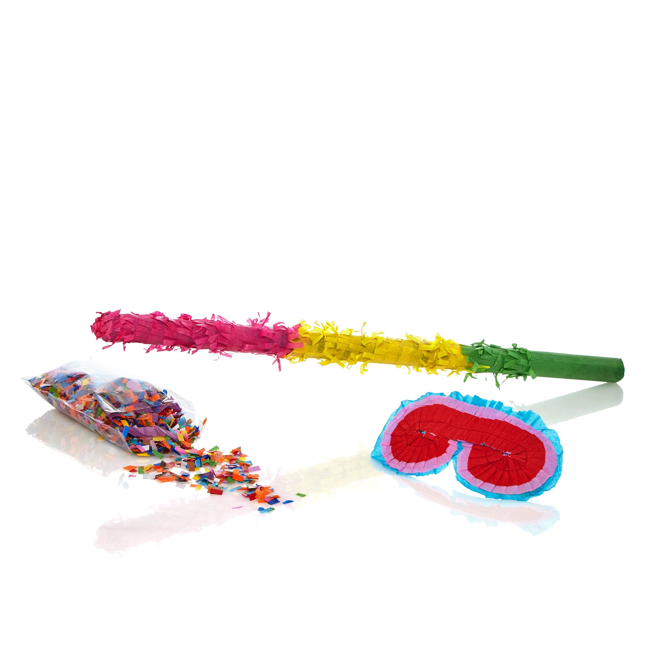 Piñata Dinosaure à Suspendre - 44x32x8cm - Avec Bandeau Et Raquette - Pour Anniversaire Enfants - À Remplir