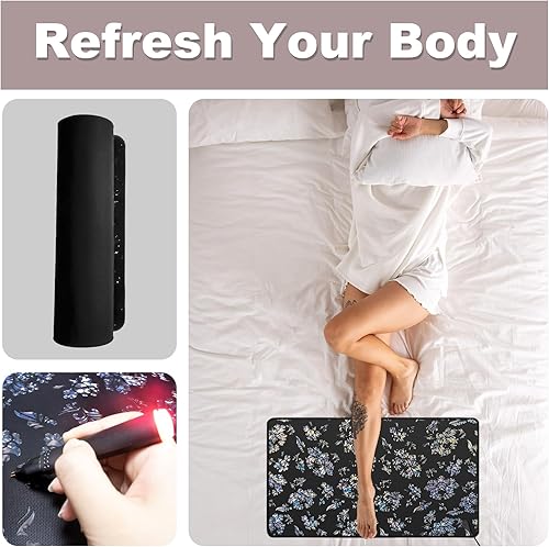 Miniatura 10 de KABOUQI Tapete de conexión a tierra con cable de conexión a tierra de 15 pies, tapete universal para mouse pad para mascotas, tapete de escritorio,