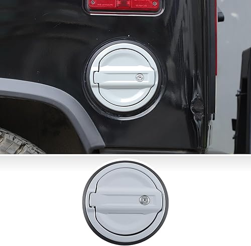 Miniatura 10 de Cubierta de tapa de tanque de gas con bloqueo para Hummer H2 2003-2009, puerta de llenado de combustible, cubierta del tanque de llenado de