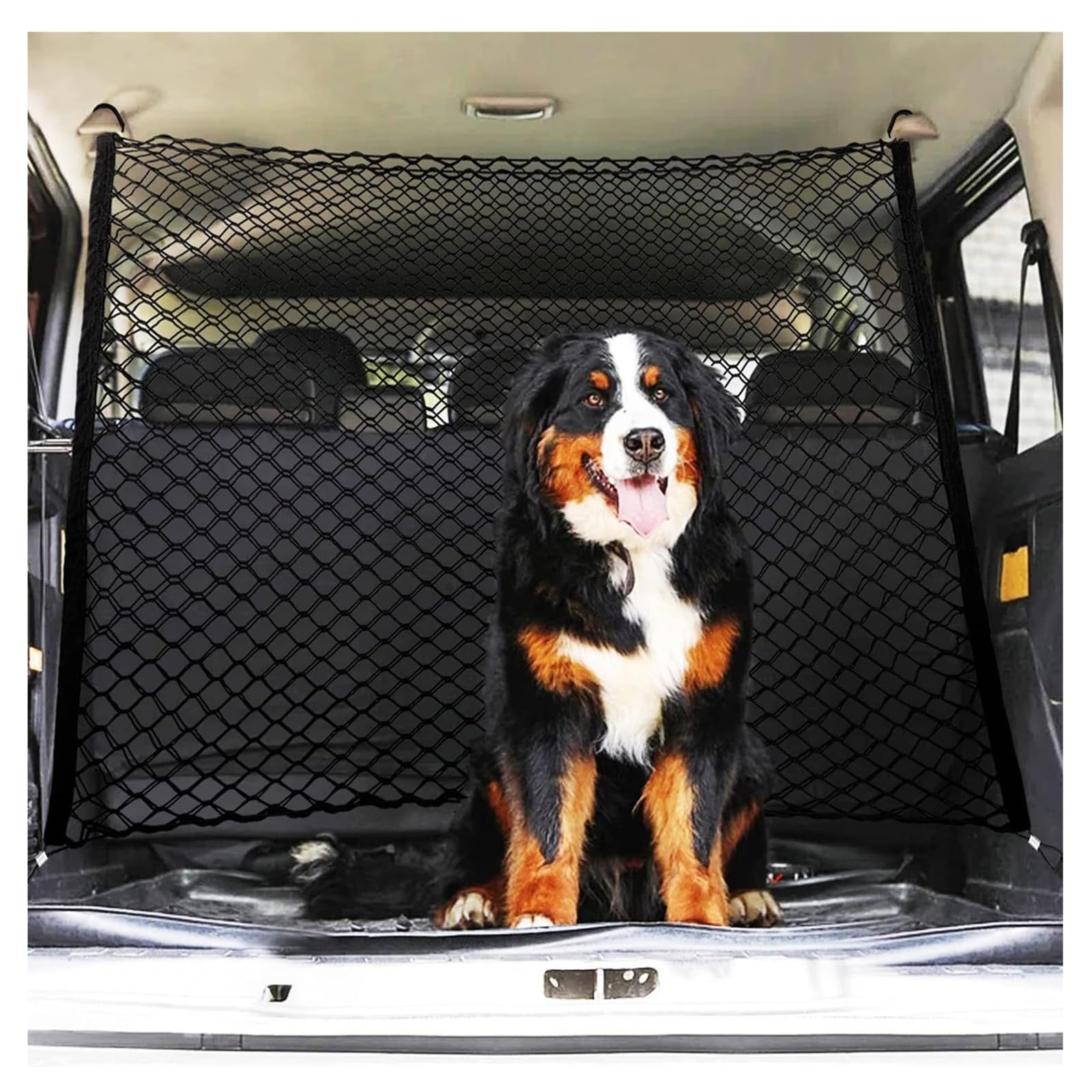 Barriera Cane Auto, per Hyundai Tucson SUV 2020-2024 2025 Porta Regolabile per Bagagliaio Rete di Separazione Cani Tronco Auto Mesh Sicurezza Griglia