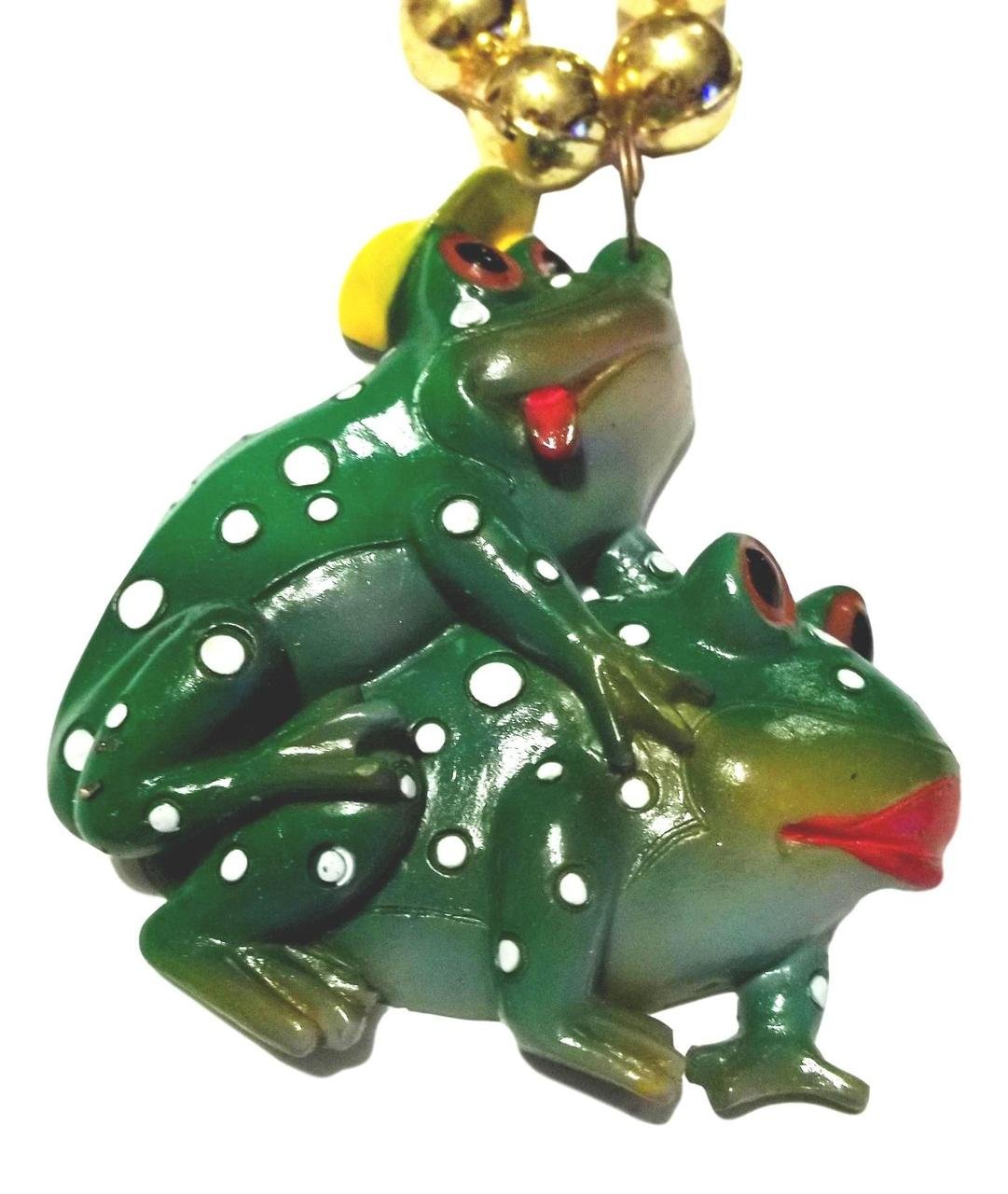 Leap Frog Love Mardi Gras Beads Necklace Party Favor