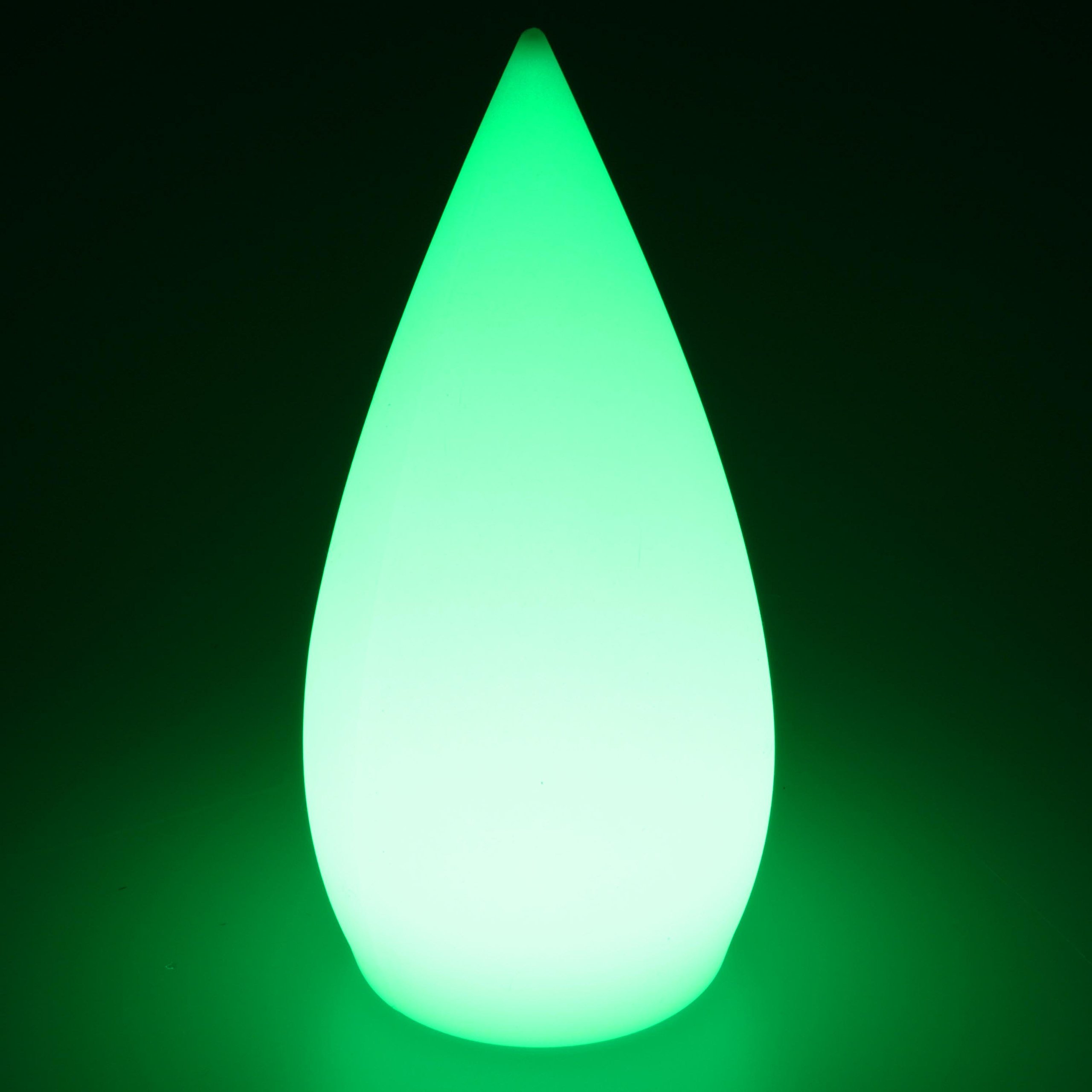 Deko Lampe Kegel Garten Leuchte 15 x 37 cm rund Batterie Akku kabellos Farbwechsel bunt RGB Licht dimmbar Fernbedienung Innen Aussen wasserdicht
