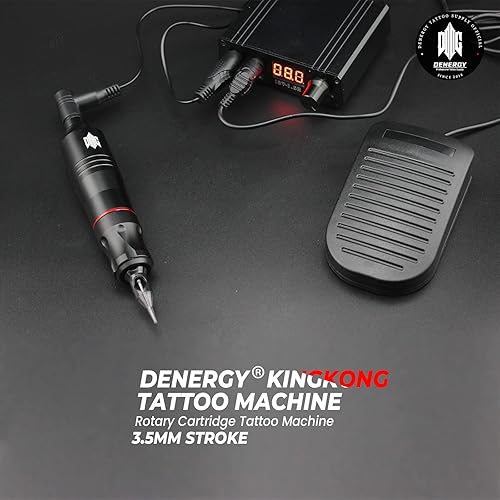 Miniatura 6 de Kit de máquina de tatuaje Denergy Kit de tatuaje profesional cartucho de agujas de cartucho fuente de alimentación para artistas de tatuajes ATC-5-K