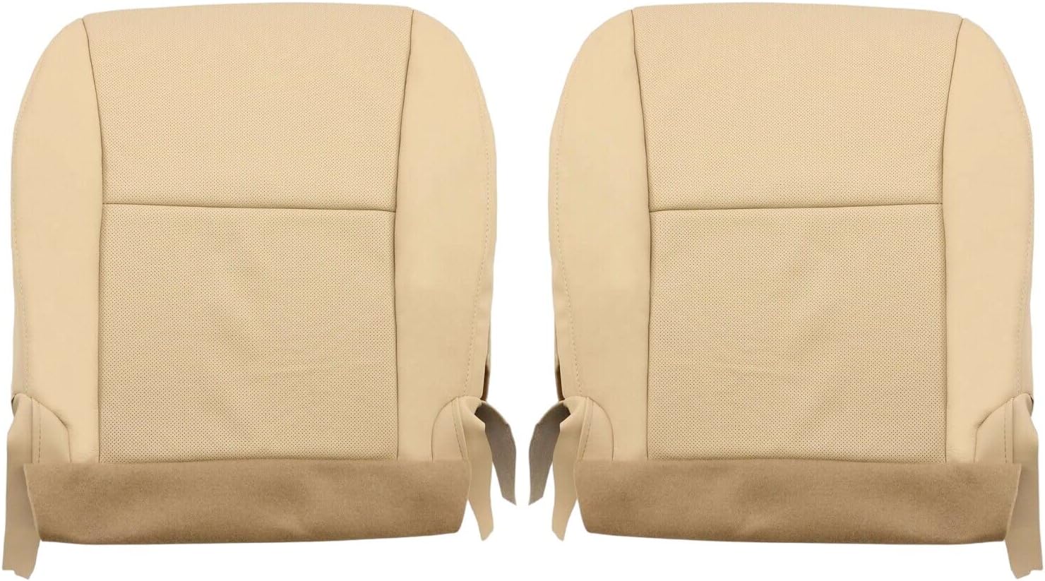 Fit 2010 Lexus RX350 Driver & Passenger Bottom Leather Seat Cover Tan Perforated