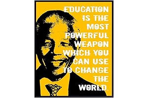 Nelson Mandela Poster: Inspirational Classroom Decor for Positive Kids
