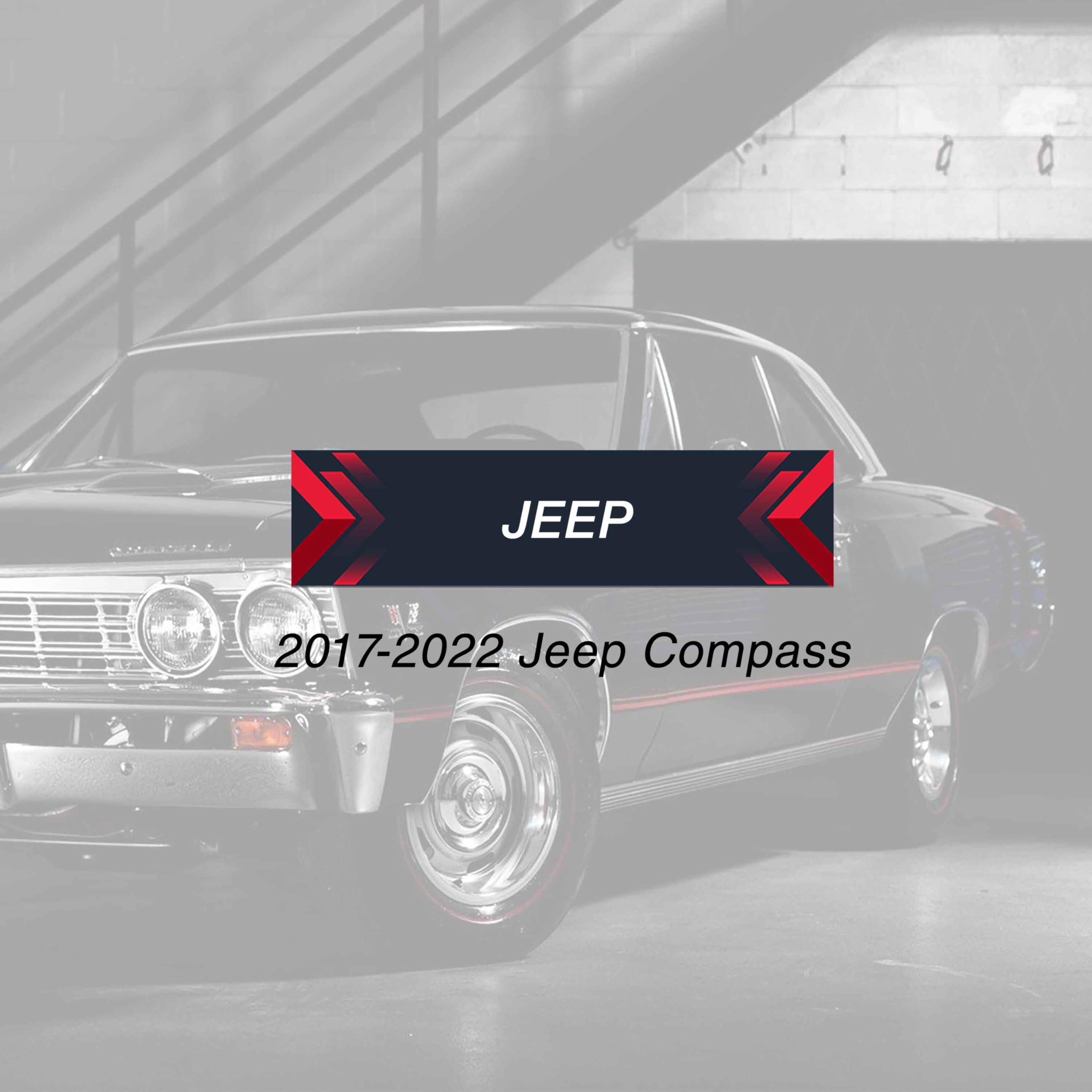 2 llaveros de repuesto de 4 botones de alta seguridad para Jeep Compass 2017-2022 (M3N-40821302, 68250341AB)
