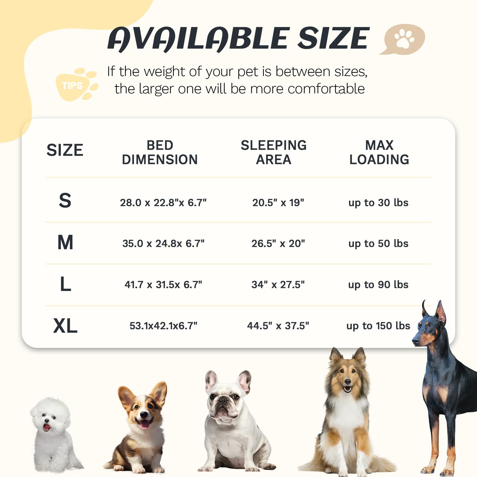 OUPEIWAWA Large Dog Bed Orthopedic with Bolster Sides Removable Egg-Crate Foam Waterproof Liner Pet Bed Sofa Couch with Removable Washable Cover Non-Slip Bottom, Dark Gray - image 7