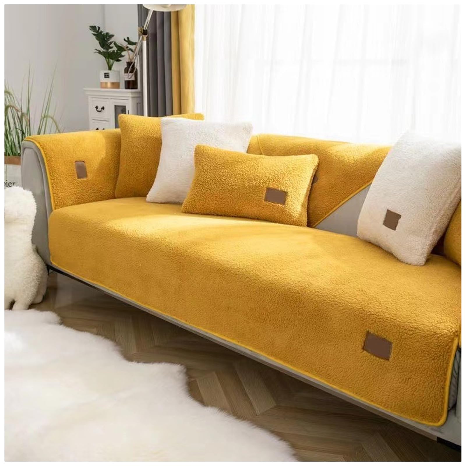 Housse de canapé pelucheuse et chaude cocon de douceur pour vos soirées cocooning