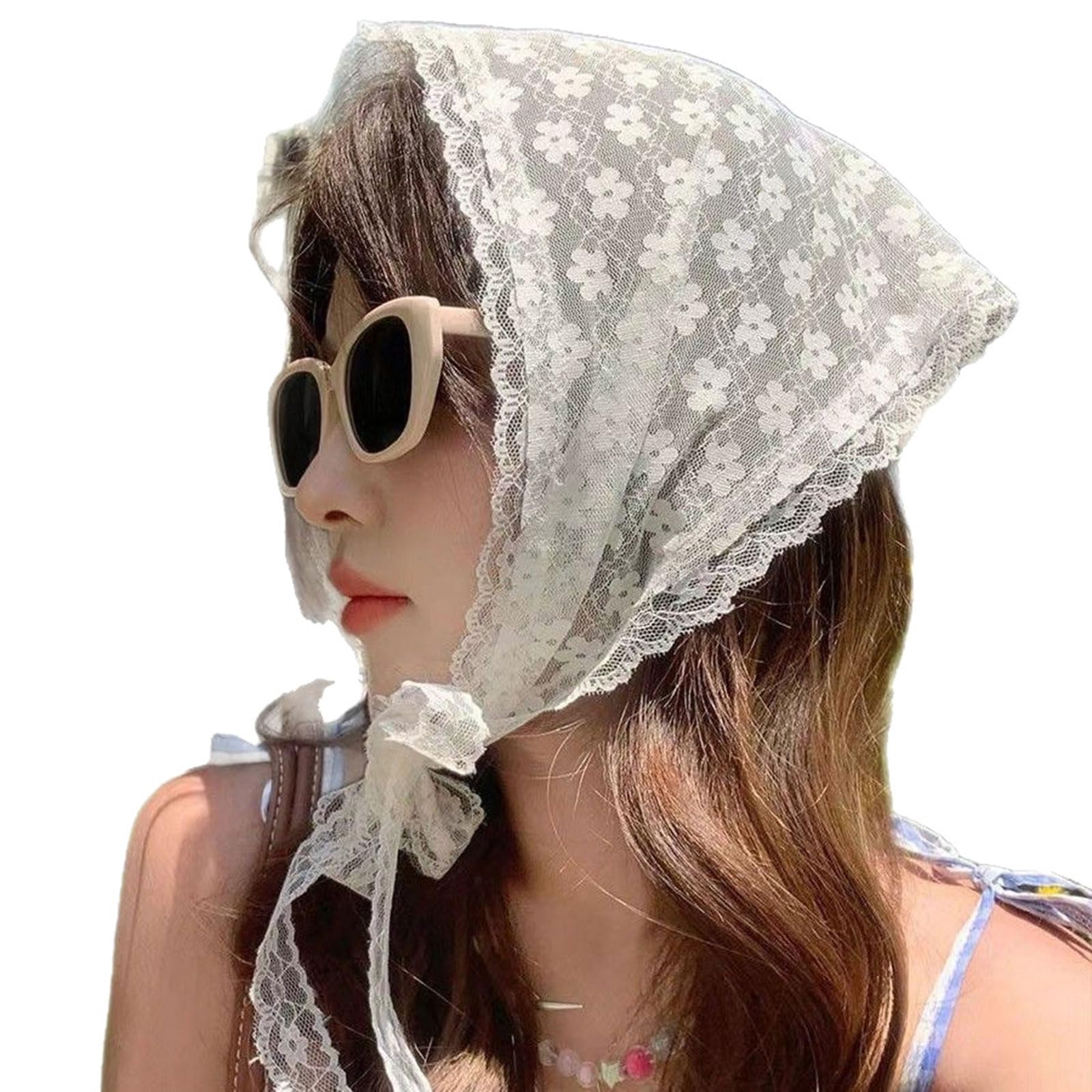 Versatile Mesh Overlay Skirt Accessory With Delicate Lace Detailing And Triangle Scarf Waist Belt Adjustable Waist Scarf