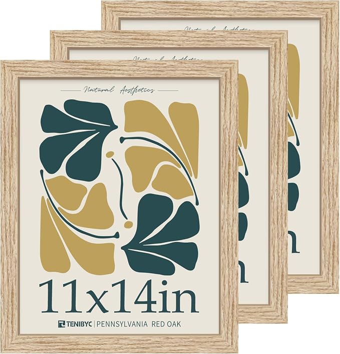 11x14 Oak Picture Frame 3 Pack