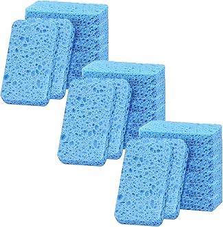 24 - Pack Non-Scratch Scrub Sponges - Sponges for Dishes and Washing Dishes, Cleaning Sponges for Kitchen Home and More（Blue）