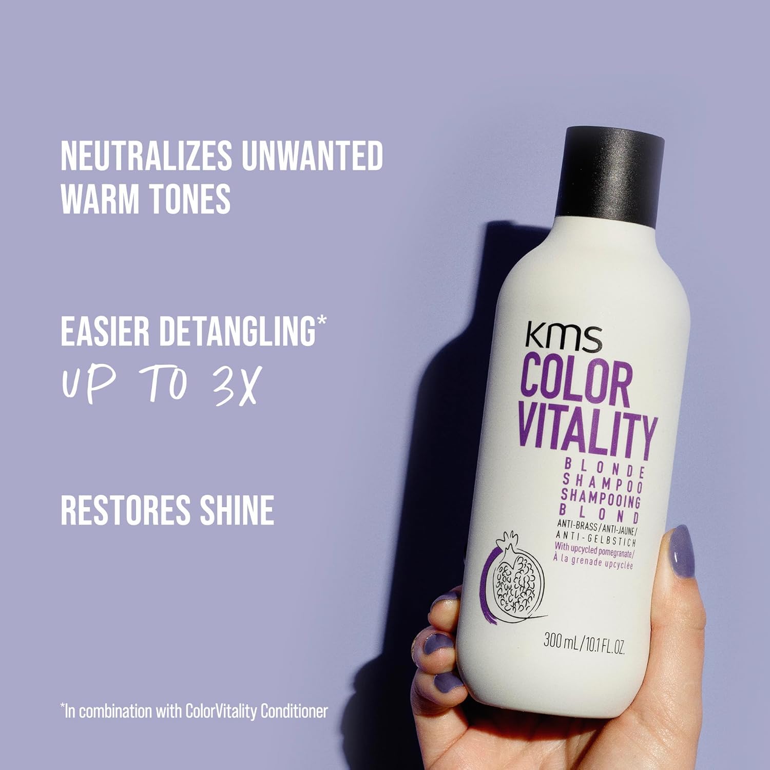 KMS COLORVITALITY Blonde Illuminating Purple Conditioner - Image 5