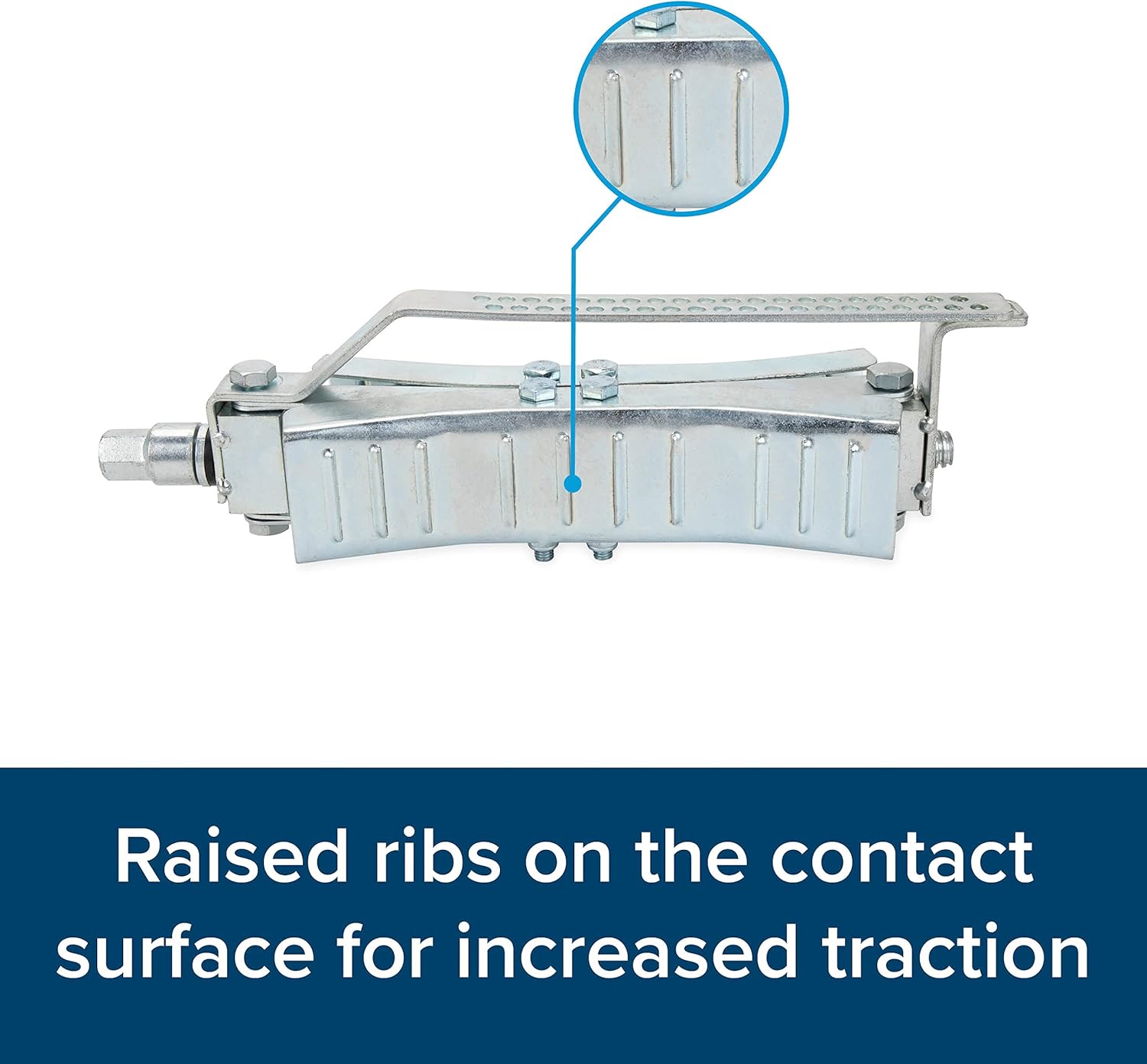 Camco Eaz-Lift 10-Inch Metal Wheel Stop with Wrench and Lock for RVs - Fit a Tire Spacing 3 to 10-inches - 2-Pack (44661)