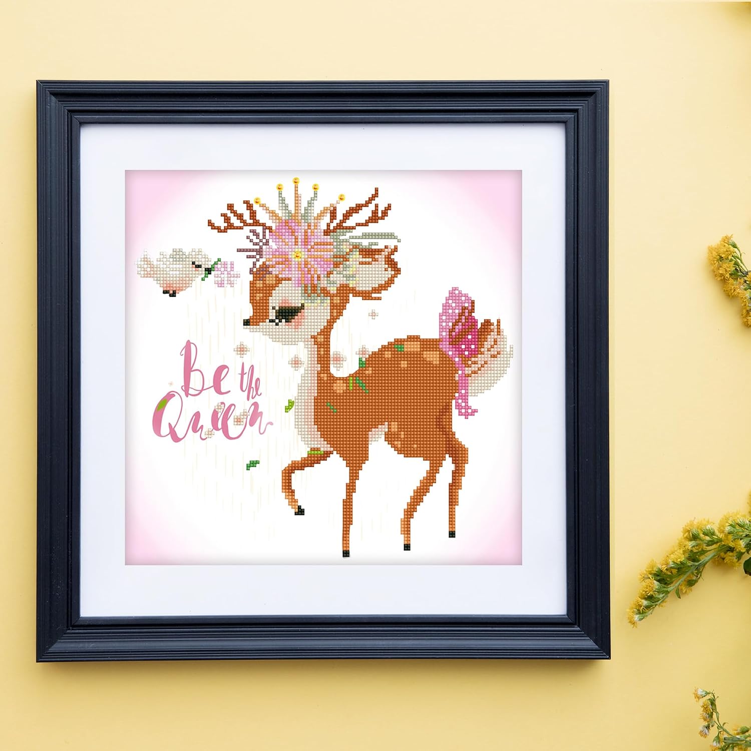 DIAMOND DOTZ Be The Queen Deer Diamond Painting Kits for Adults - Diamond Art Kits a Relaxing Creative Craft Kit with Dotz Gems 13.8"x13.8"