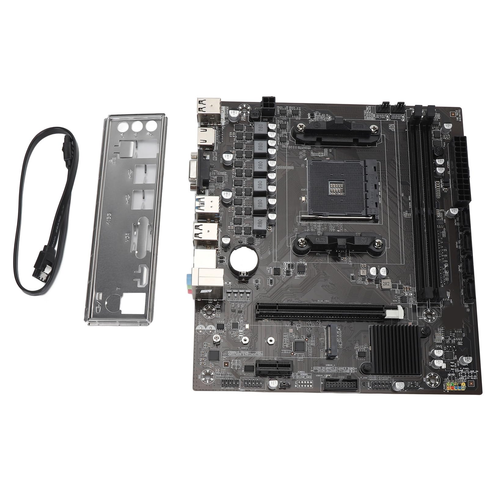 Elprico Scheda Madre da Gioco ATX per Serie Ryzen5000, APU Serie DDR4 A e Scheda Madre ATX con CPU Ryzen 500