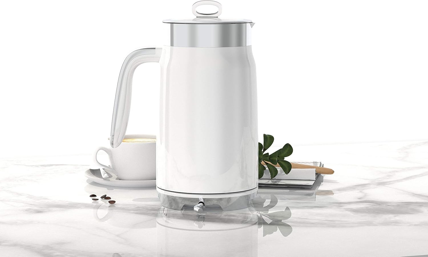 Hola Rico Milk Frother Electric Milk foam Maker and Steamer 14.1oz with Variable Temp, Smart Digital Display & Touch Control, Memory Function for Latte, Cappuccino, Warm Milk, Hot Chocolate: Home & Kitchen