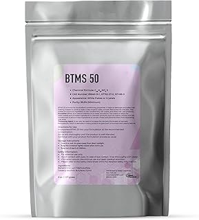 BTMS 50 Conditioning Emulsifier BTMS-50 For DIY Hair Conditioners, Lotion Making Cetearyl Alcohol Emulsifying Conditioning Agent (4 Ounce / 113 Grams)