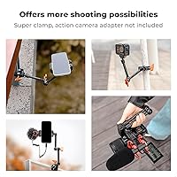 Vista 7 de K&F CONCEPT Brazo Mágico de 9.8 pulgadas, brazo de montaje de cámara de tornillo de 1/4 pulgadas, cabezales esféricos de 360° para cámaras réflex