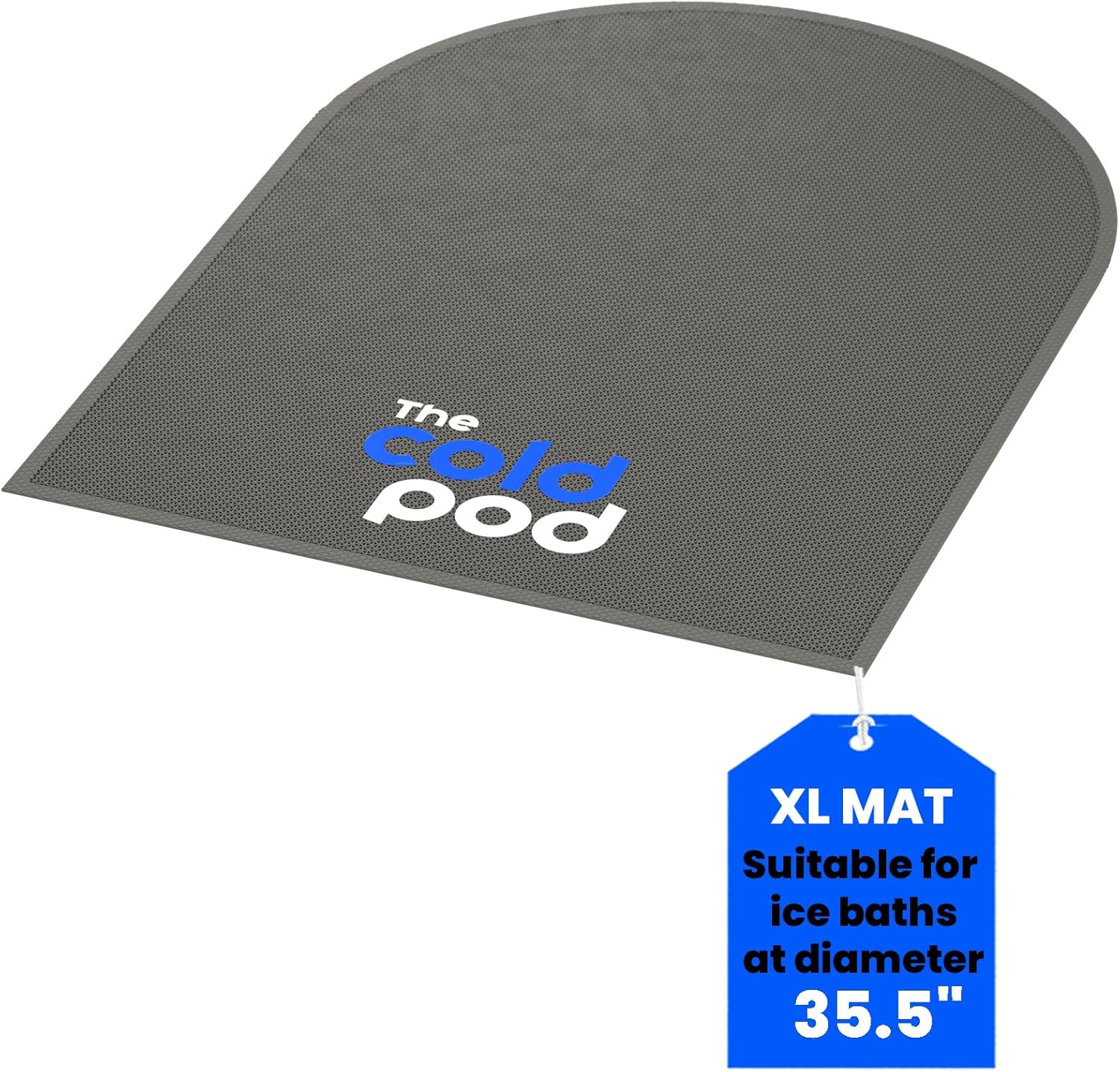 The Cold Pod XL Ice Bathtub Mat,Suitable for Round Ice Baths at Diameter of 35.5",Non-Slip and Easy Clean Floor Protector for Cold Plunge