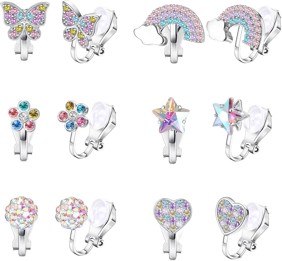 Orecchini CLIP In Agata Clip Fiore Di Cristallo Grigio E Oro - Foto 4