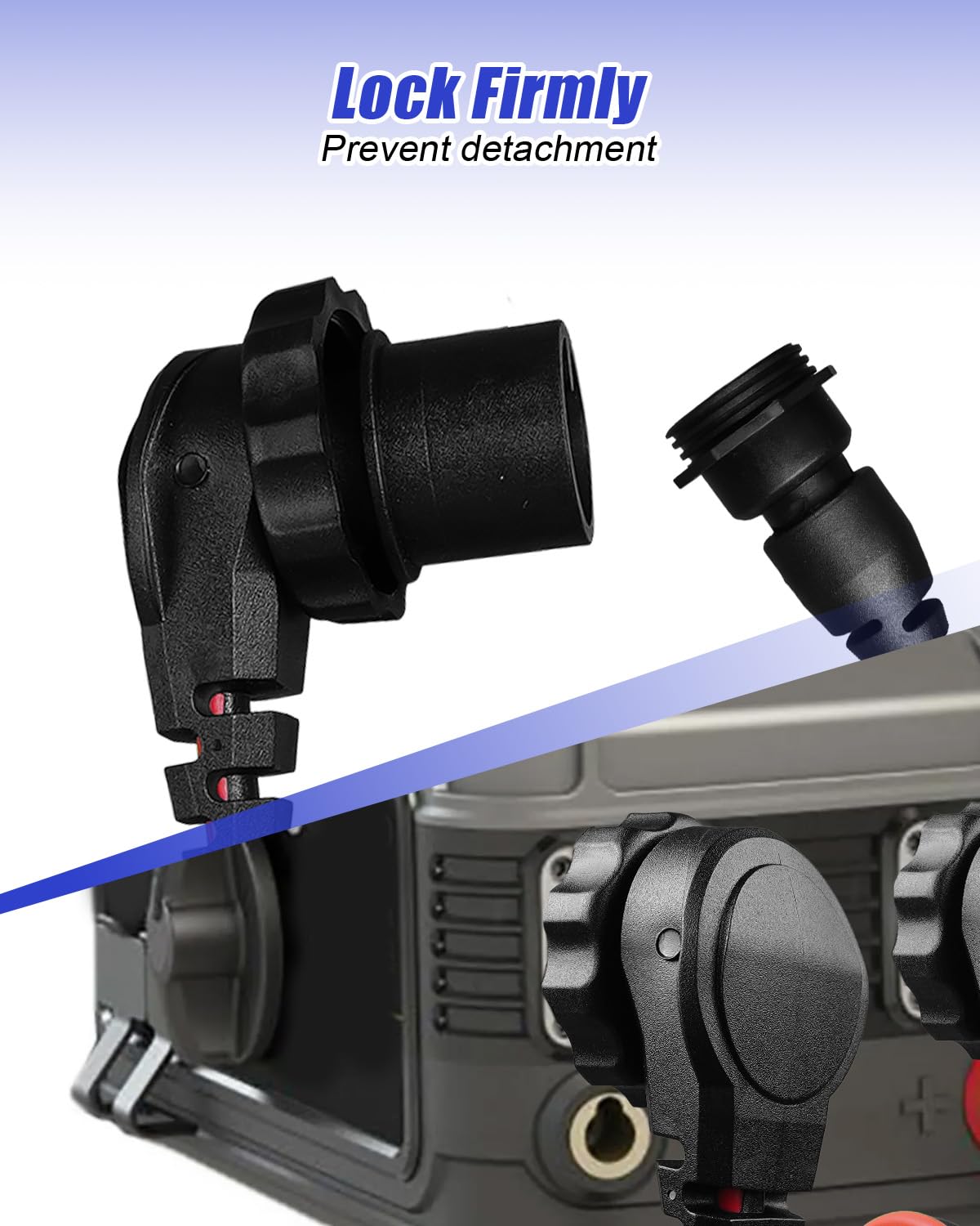 Spina e presa per motore da traina compatibili con motori da traina Minn Kota Motor Guide per acqua dolce e salata con cavo 1-10 AWG, connettore maschio femmina impermeabile 48V con cavo 8AWG