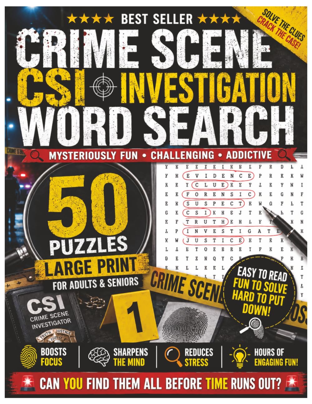 Crime Scene Csi Investigation Word Search