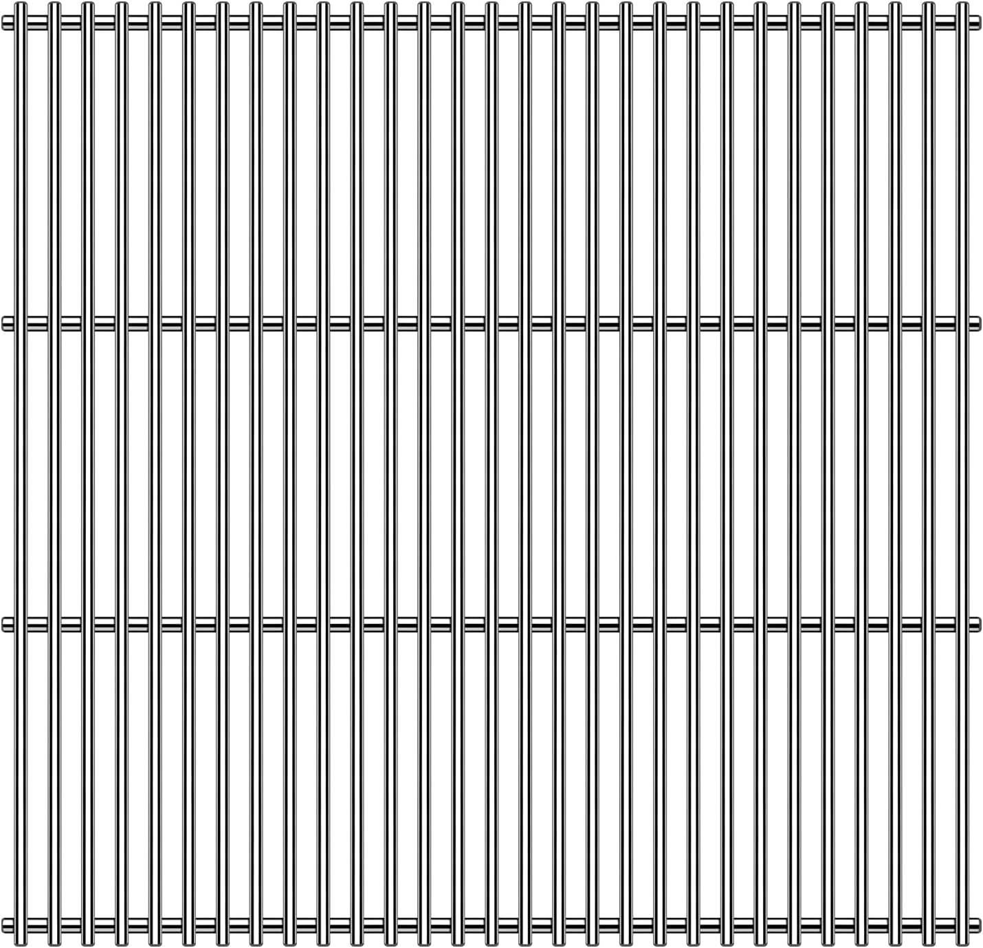 19 3/4" Full Size Stainless Steel Cooking Grid Grates Replacement for Chargriller 3001, 3008, 3030, 4000, 5050, 5252,King Griller 3008 5252,19 3/4"x20 1/4",1 Pack(3-in-1)