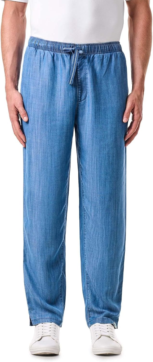 Men's Chambray Pants - UPF 50+ Sun Protection - Brickel