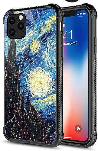 Miniatura 14 de Carcasa para iPhone 11, color negro y rojo en diseño de veta de madera, para hombres y niños, diseño gráfico de cristal templado 9H, a prueba de