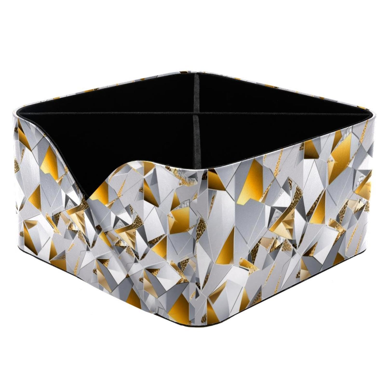 Porte-stylos rectangulaire anti-désordre avec triangle géométrique chic