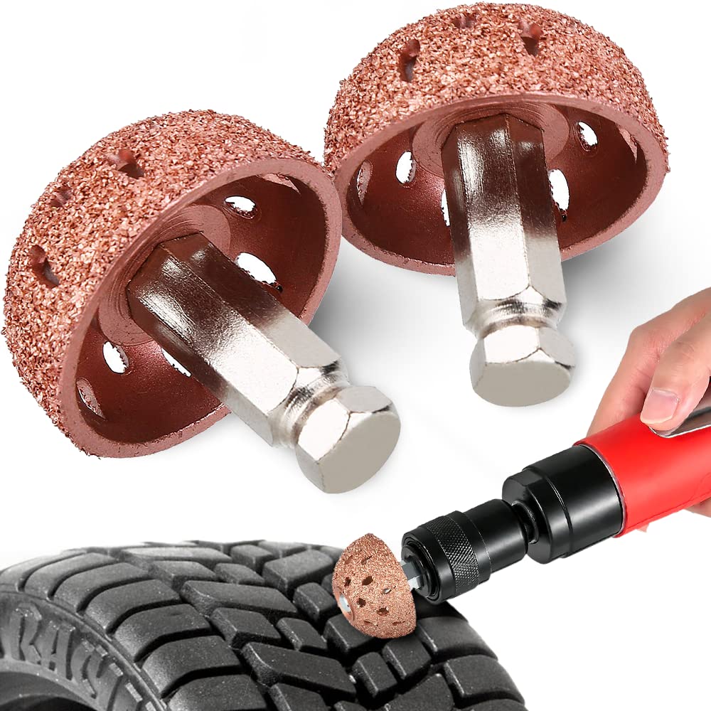 Watris Veiyi 2PCS Tungsten Steel Grinding Head, Tire