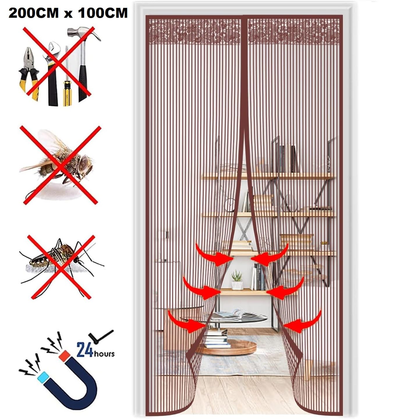 Magnetic Mosquito Net - Keep Bugs Out! -4