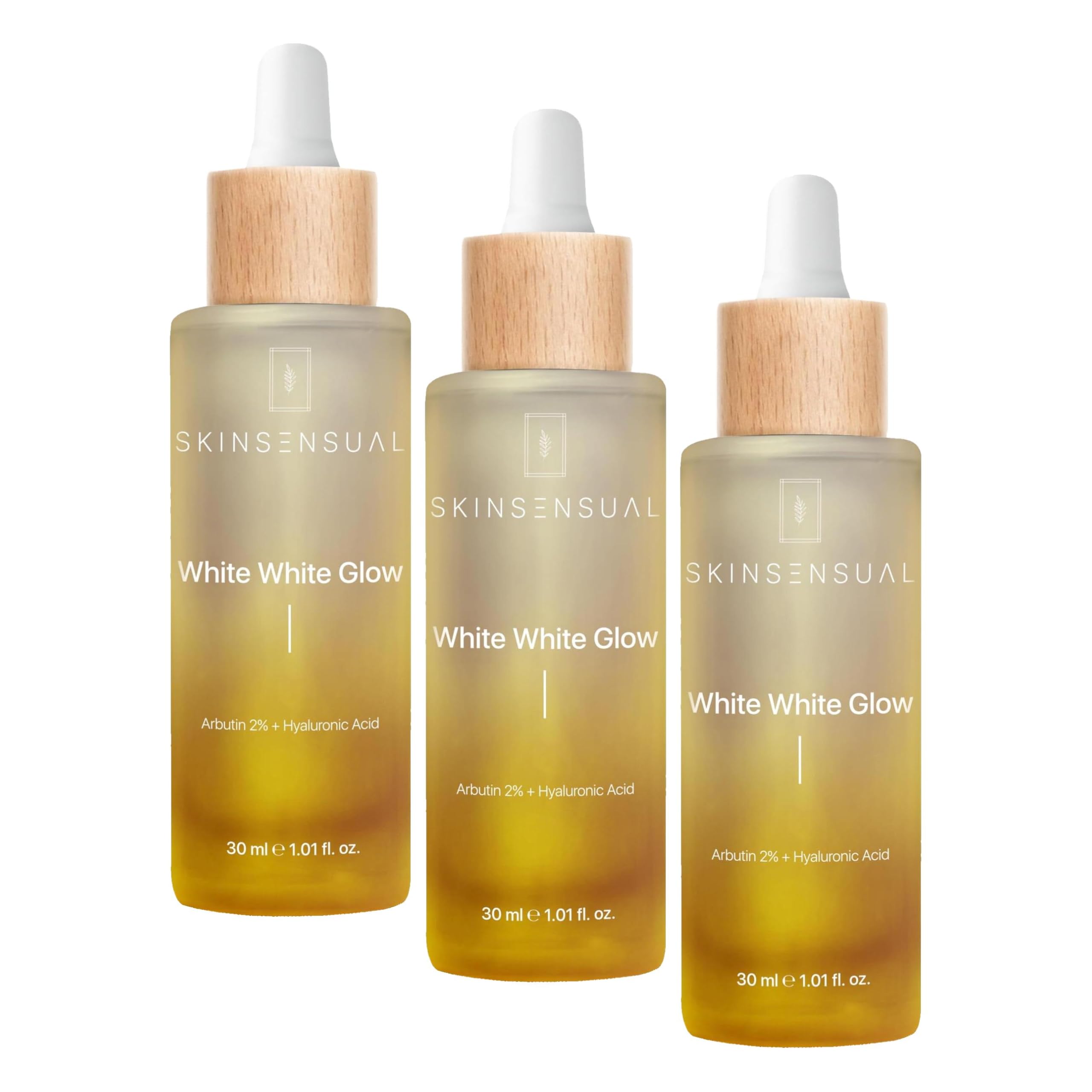 Skin Sensual White White Glow Leke Serumu (ARBUTİN%2 HYALURONİC ACİD) Cilt Tonu Eşitlemeye Yardımcı Serum (3 paketi)