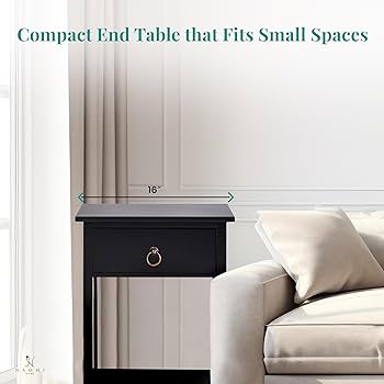 ◇SACWORKS/NIGHT TABLE SIDE TABLE Amazon.com: Alisa 1.8 feet Small Profile Night Stand