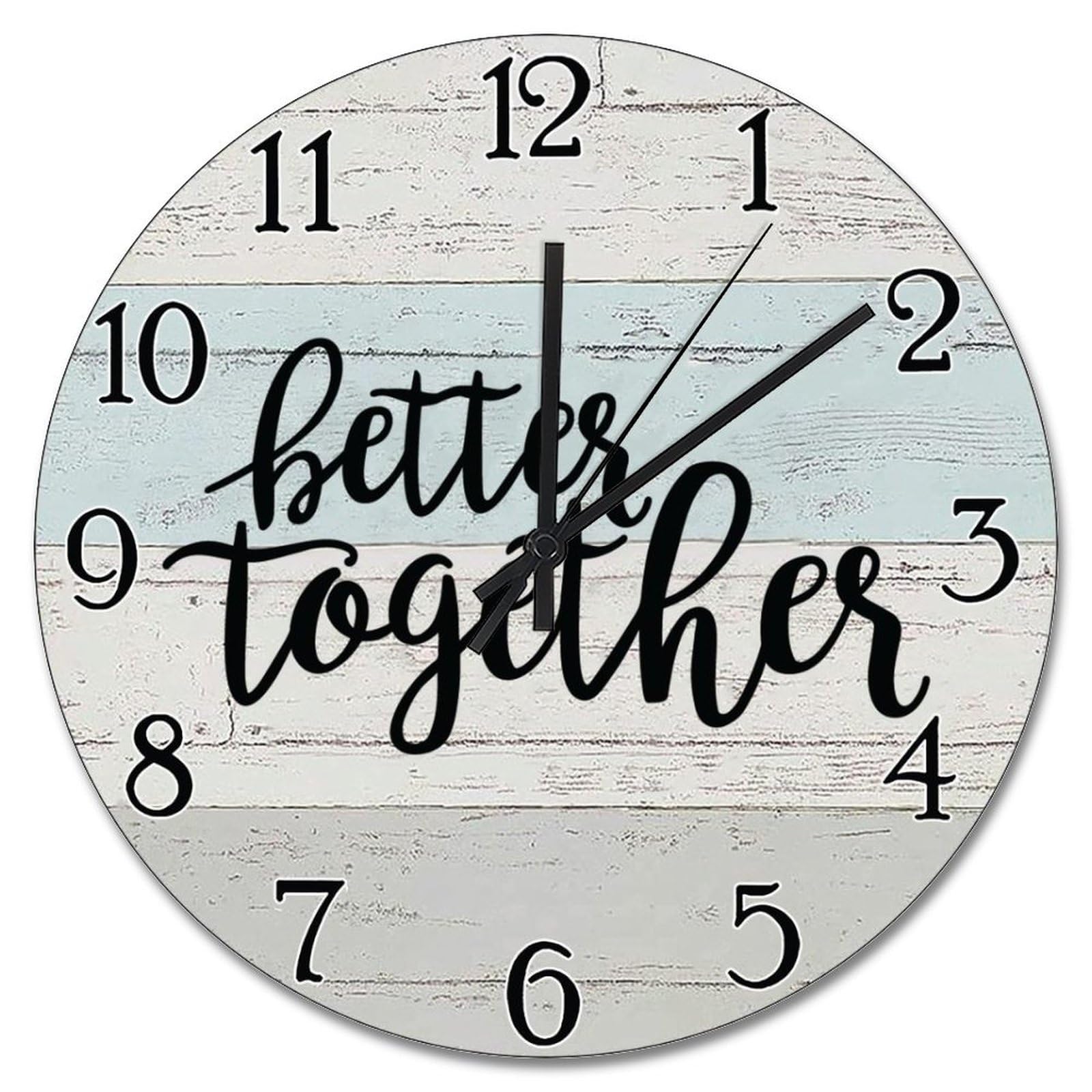 Horloge murale silencieuse sans tic-tac 38cm pour chambre et bureau